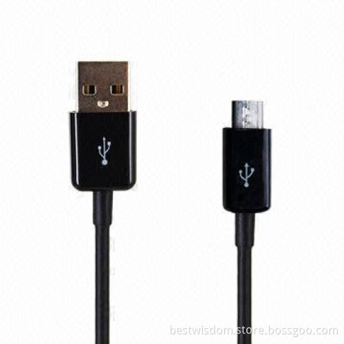 Micro USB Cable with PVC Jacket, Multicolor, USB2.0 AM to Micro 12 Core Data Transfer